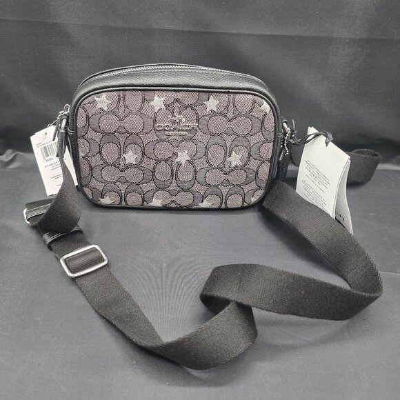 Coach Mini Jamie Camera Bag in Signature Jacquard with Star Embroidery CO926 - Picture 1 of 9